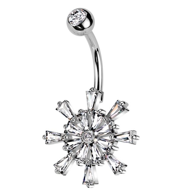Tiller Burst Stainless Steel Belly Button Ring For Discount
