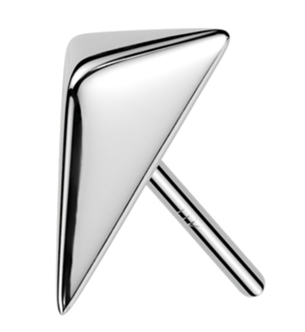 14kt White Gold Abyss Polyhedra Threadless Top Cheap