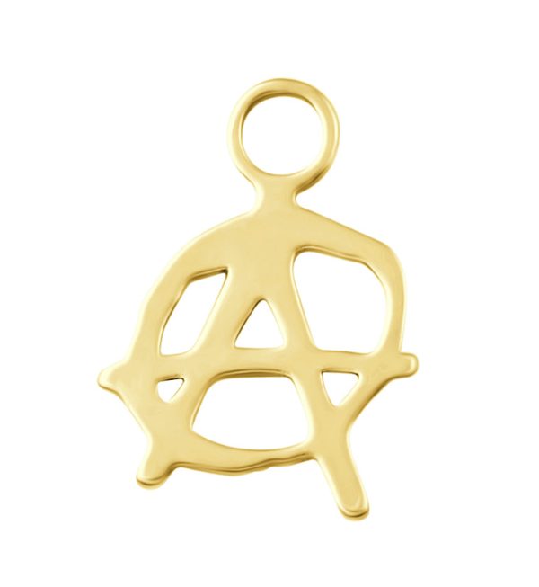 Gold PVD Anarchy Stainless Steel Charm Online Hot Sale