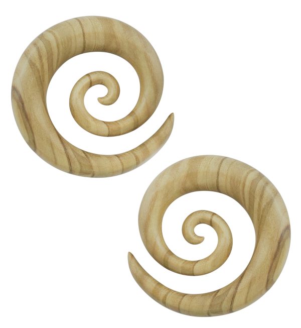 Olive Wood Super Spirals For Discount
