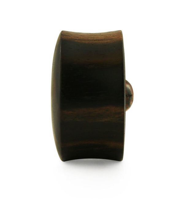 Ecliptic Areng Wood Plugs With Leopard Jasper Stone Inlay Online now - Image 3