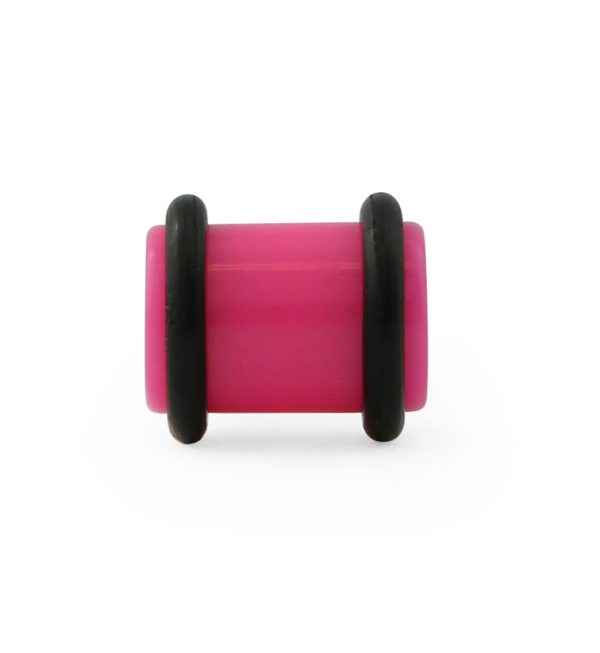 Hot Pink No Flare Acrylic Plugs Supply - Image 3