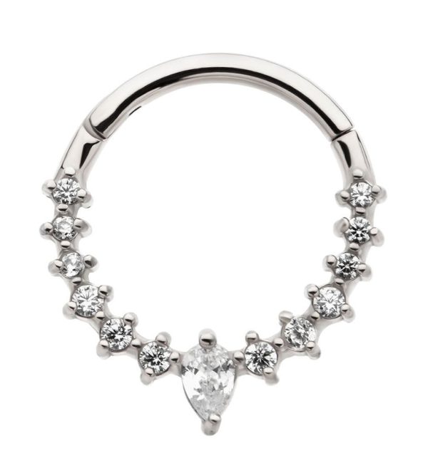 Icicle Stainless Steel Hinged Segment Ring Sale
