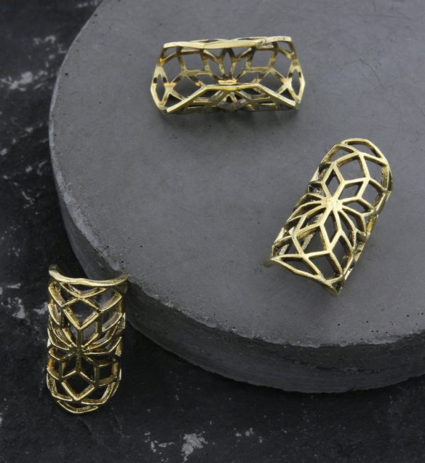 Seed Of Life Brass Dreadlock Cuff For Cheap