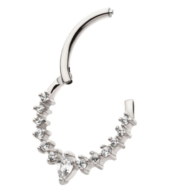 Icicle Stainless Steel Hinged Segment Ring Sale - Image 3