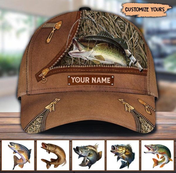I Love Fishing Personalized Classic Cap, Personalized Gift for Fishing Lovers - CP089PS01 Supply - Image 2