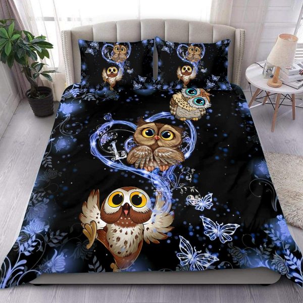 Owl Bedding Set, Gift for Owl Lovers - BD072PA06 Online