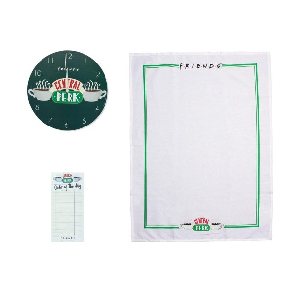 Friends 3-Piece Kitchen Set | Clock | Tea Towel | Magnetic To Do List Online Hot Sale - Image 2