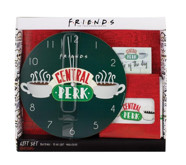 Friends 3-Piece Kitchen Set | Clock | Tea Towel | Magnetic To Do List Online Hot Sale