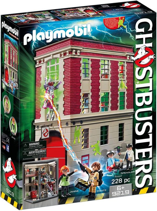 Ghostbusters Playmobil 9219 Firehouse 228 Piece Building Set Online now