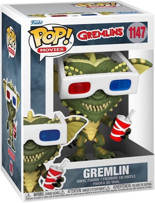 Gremlins Funko POP Vinyl Figure | Gremlin with 3D Glasses on Sale - Image 2